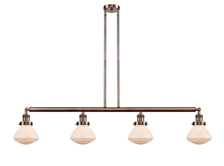 Innovations - 214-AC-G321 - Four Light Island Pendant - Franklin Restoration - Antique Copper