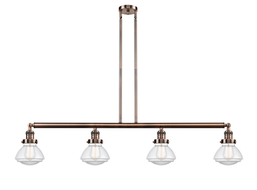 Innovations - 214-AC-G322 - Four Light Island Pendant - Franklin Restoration - Antique Copper