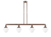 Innovations - 214-AC-G531 - Four Light Island Pendant - Franklin Restoration - Antique Copper