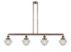 Innovations - 214-AC-G534 - Four Light Island Pendant - Franklin Restoration - Antique Copper