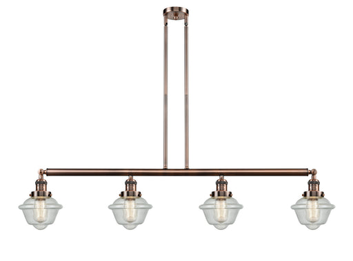 Innovations - 214-AC-G534-LED - LED Island Pendant - Franklin Restoration - Antique Copper