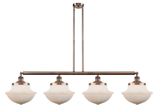 Innovations - 214-AC-G541 - Four Light Island Pendant - Franklin Restoration - Antique Copper