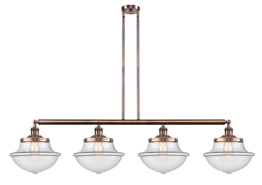 Innovations - 214-AC-G542 - Four Light Island Pendant - Franklin Restoration - Antique Copper