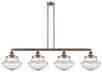 Innovations - 214-AC-G544 - Four Light Island Pendant - Franklin Restoration - Antique Copper