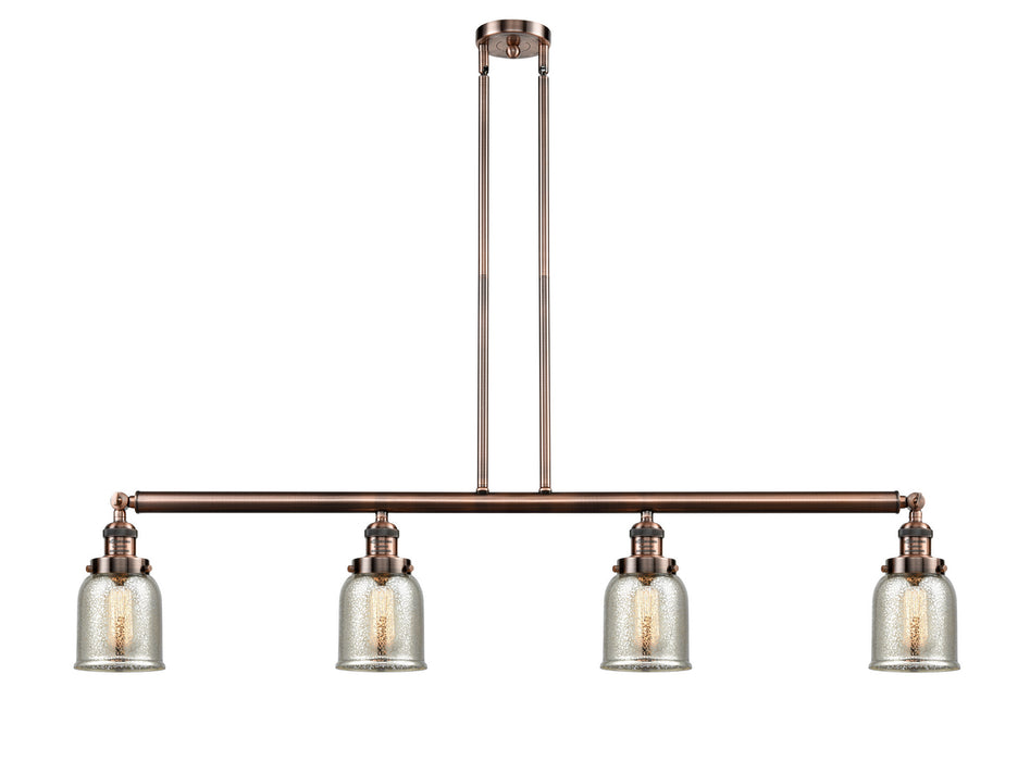 Innovations - 214-AC-G58 - Four Light Island Pendant - Franklin Restoration - Antique Copper