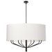 Dainolite Ltd - ELN-388C-MB-790 - Eight Light Chandelier - Eleanor - White