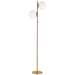 Dainolite Ltd - FOL-662F-AGB - Two Light Floor Lamp - Folgar - Aged Brass