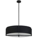 Dainolite Ltd - PST-264LP-MB-BK - Four Light Pendant - Preston - Black