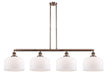 Innovations - 214-AC-G71-L - Four Light Island Pendant - Franklin Restoration - Antique Copper