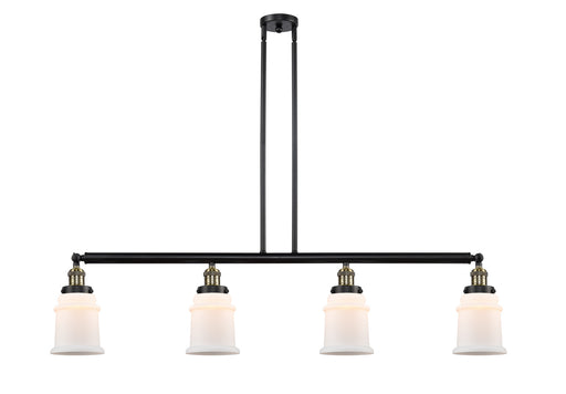 Innovations - 214-BAB-G181 - Four Light Island Pendant - Franklin Restoration - Black Antique Brass