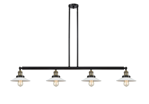 Innovations - 214-BAB-G1 - Four Light Island Pendant - Franklin Restoration - Black Antique Brass