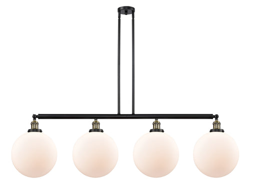 Innovations - 214-BAB-G201-12 - Four Light Island Pendant - Franklin Restoration - Black Antique Brass