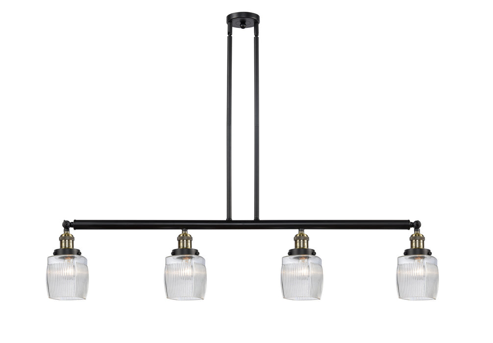 Innovations - 214-BAB-G302 - Four Light Island Pendant - Franklin Restoration - Black Antique Brass