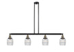 Innovations - 214-BAB-G302 - Four Light Island Pendant - Franklin Restoration - Black Antique Brass