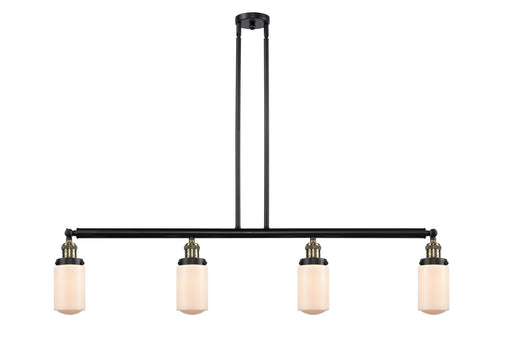 Innovations - 214-BAB-G311 - Four Light Island Pendant - Franklin Restoration - Black Antique Brass