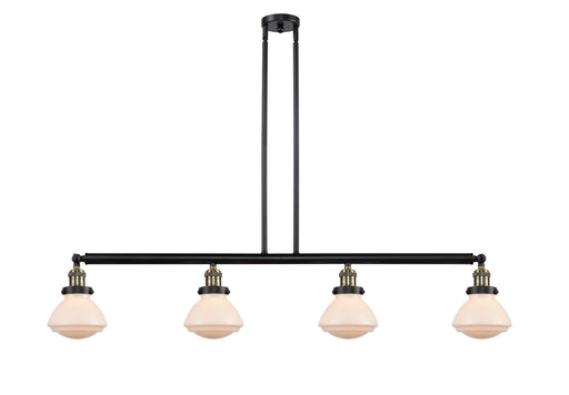 Innovations - 214-BAB-G321 - Four Light Island Pendant - Franklin Restoration - Black Antique Brass