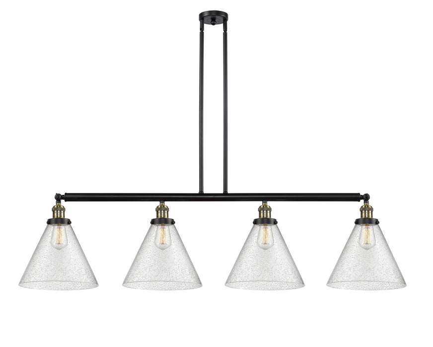 Innovations - 214-BAB-G44-L - Four Light Island Pendant - Franklin Restoration - Black Antique Brass