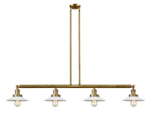 Innovations - 214-BB-G1 - Four Light Island Pendant - Franklin Restoration - Brushed Brass