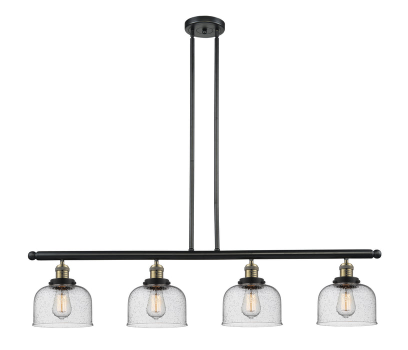 Innovations - 214-BAB-G74 - Four Light Island Pendant - Franklin Restoration - Black Antique Brass