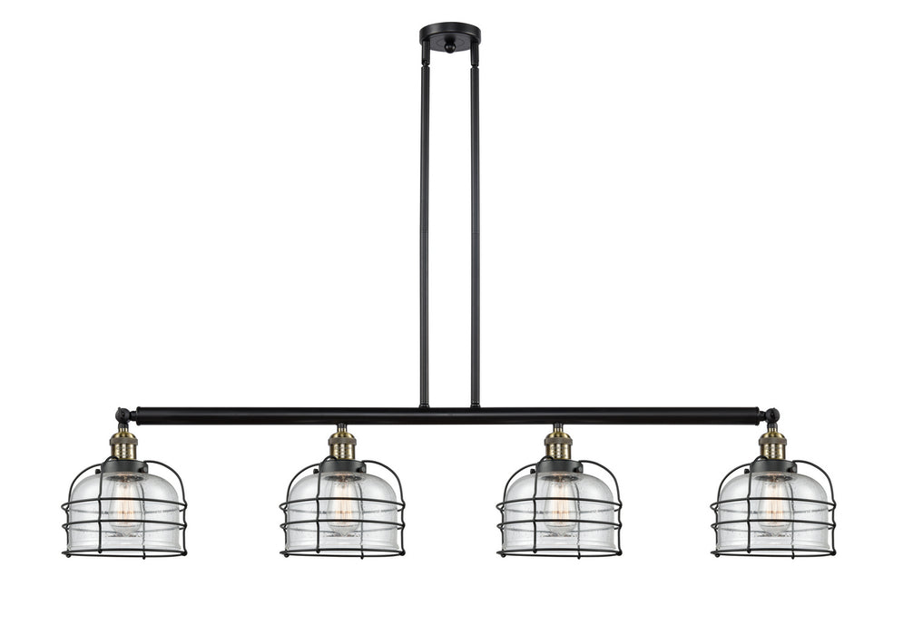 Innovations - 214-BAB-G74-CE - Four Light Island Pendant - Franklin Restoration - Black Antique Brass