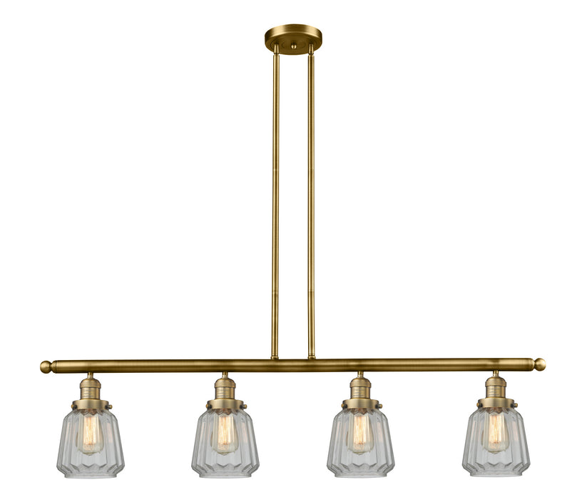 Innovations - 214-BB-G142-LED - LED Island Pendant - Franklin Restoration - Brushed Brass