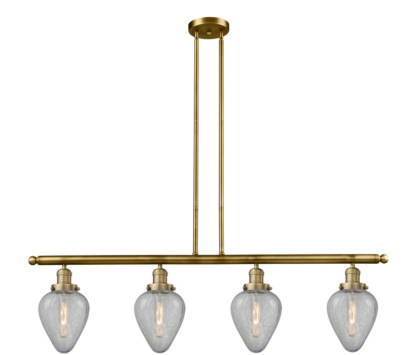 Innovations - 214-BB-G165-LED - LED Island Pendant - Franklin Restoration - Brushed Brass