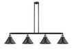 Innovations - 214-BAB-M10-BK - Four Light Island Pendant - Franklin Restoration - Black Antique Brass