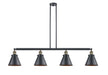 Innovations - 214-BAB-M13-BK - Four Light Island Pendant - Franklin Restoration - Black Antique Brass