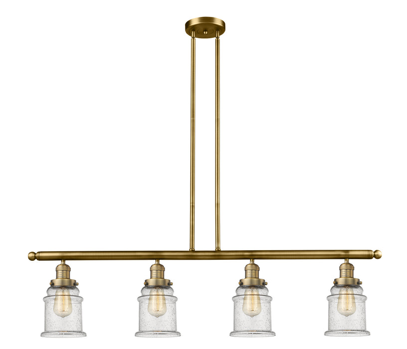 Innovations - 214-BB-G184-LED - LED Island Pendant - Franklin Restoration - Brushed Brass