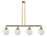Innovations - 214-BB-G204-8-LED - LED Island Pendant - Franklin Restoration - Brushed Brass