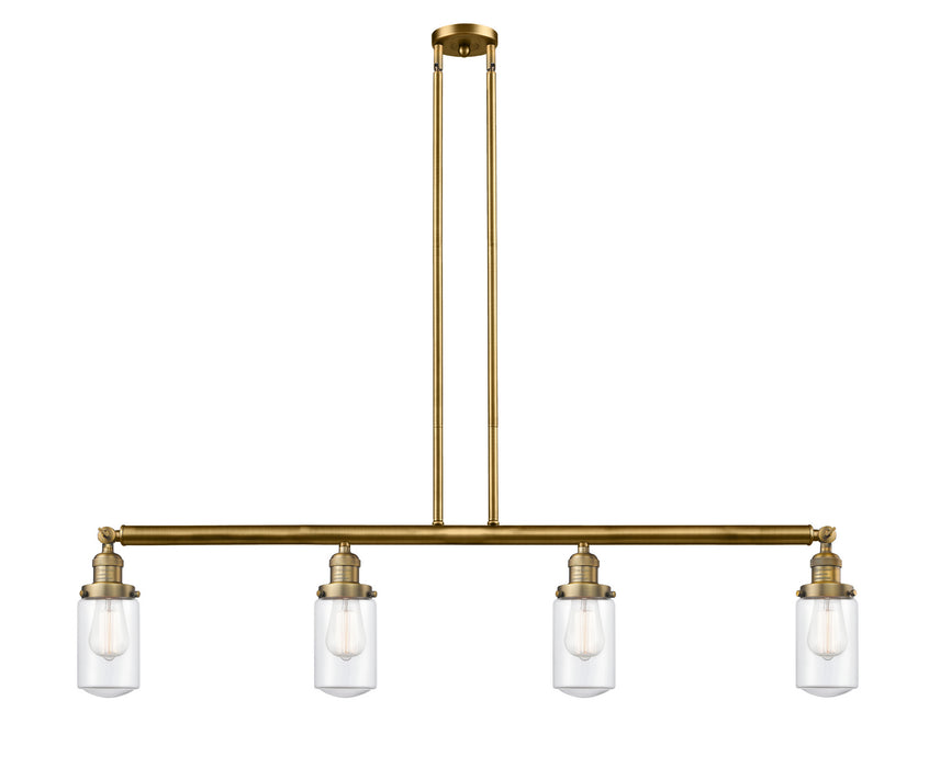 Innovations - 214-BB-G312-LED - LED Island Pendant - Franklin Restoration - Brushed Brass