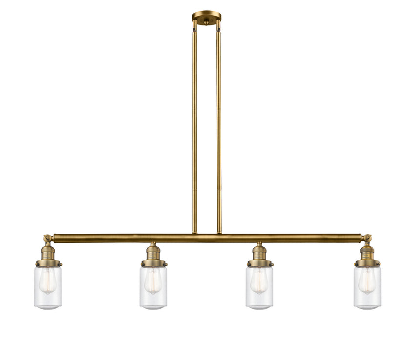 Innovations - 214-BB-G314-LED - LED Island Pendant - Franklin Restoration - Brushed Brass
