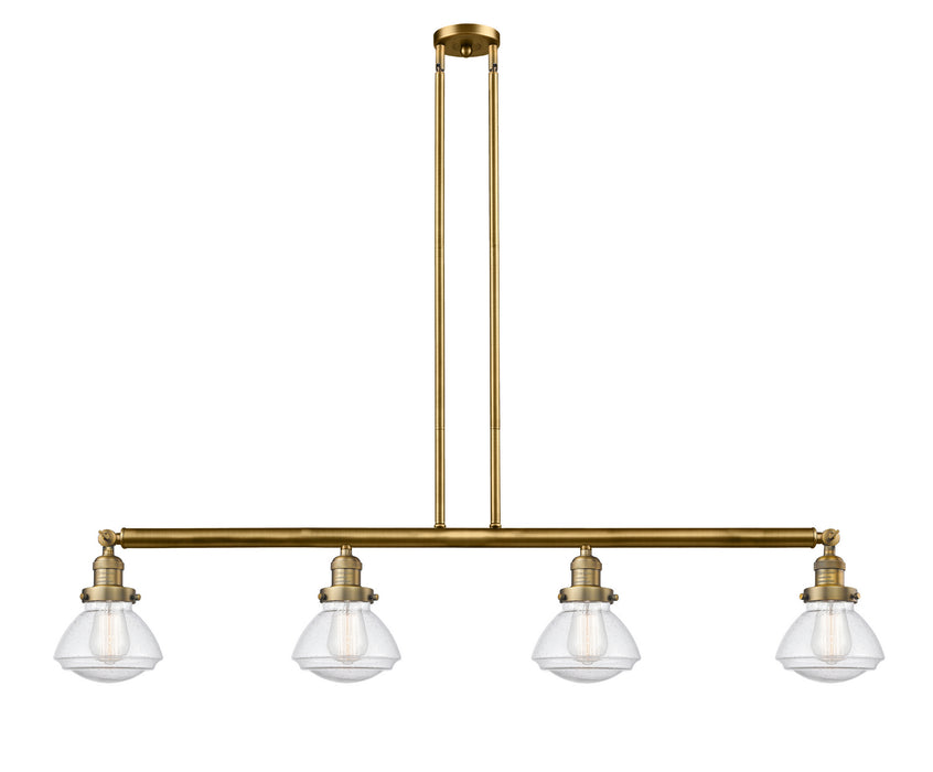 Innovations - 214-BB-G324-LED - LED Island Pendant - Franklin Restoration - Brushed Brass