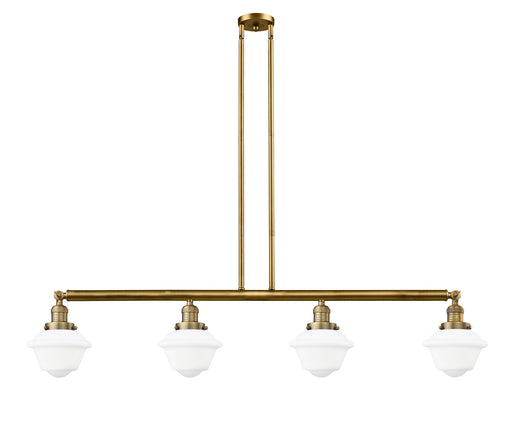 Innovations - 214-BB-G531 - Four Light Island Pendant - Franklin Restoration - Brushed Brass