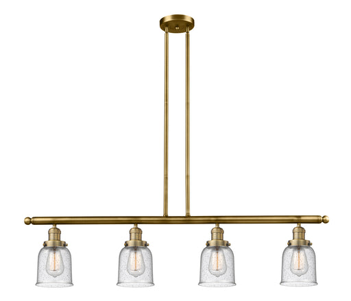 Innovations - 214-BB-G54 - Four Light Island Pendant - Franklin Restoration - Brushed Brass