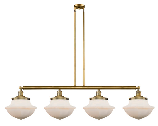 Innovations - 214-BB-G541 - Four Light Island Pendant - Franklin Restoration - Brushed Brass