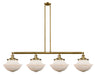 Innovations - 214-BB-G541 - Four Light Island Pendant - Franklin Restoration - Brushed Brass