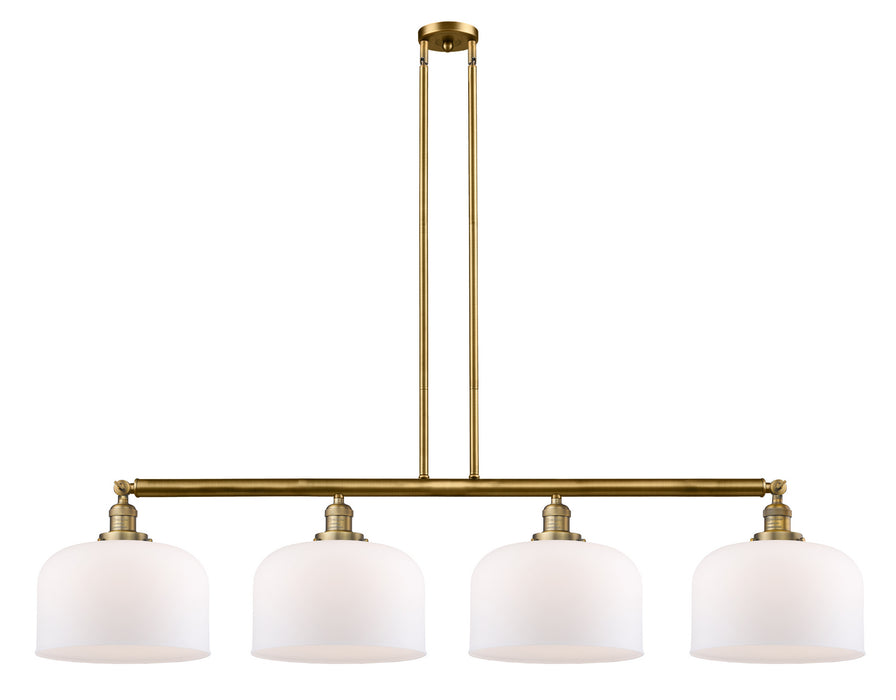 Innovations - 214-BB-G71-L - Four Light Island Pendant - Franklin Restoration - Brushed Brass