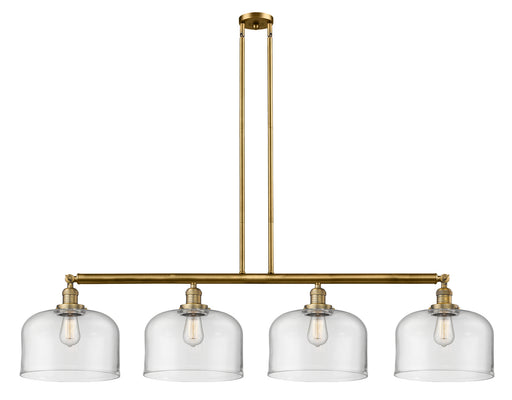 Innovations - 214-BB-G72-L - Four Light Island Pendant - Franklin Restoration - Brushed Brass