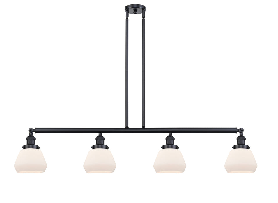 Innovations - 214-BK-G171 - Four Light Island Pendant - Franklin Restoration - Matte Black