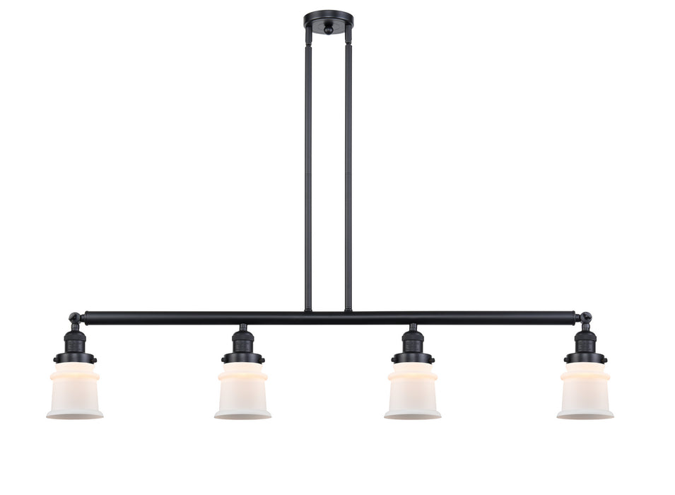 Innovations - 214-BK-G181S - Four Light Island Pendant - Franklin Restoration - Matte Black