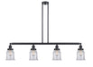 Innovations - 214-BK-G182 - Four Light Island Pendant - Franklin Restoration - Matte Black