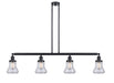 Innovations - 214-BK-G192 - Four Light Island Pendant - Franklin Restoration - Matte Black