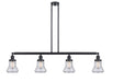 Innovations - 214-BK-G194 - Four Light Island Pendant - Franklin Restoration - Matte Black
