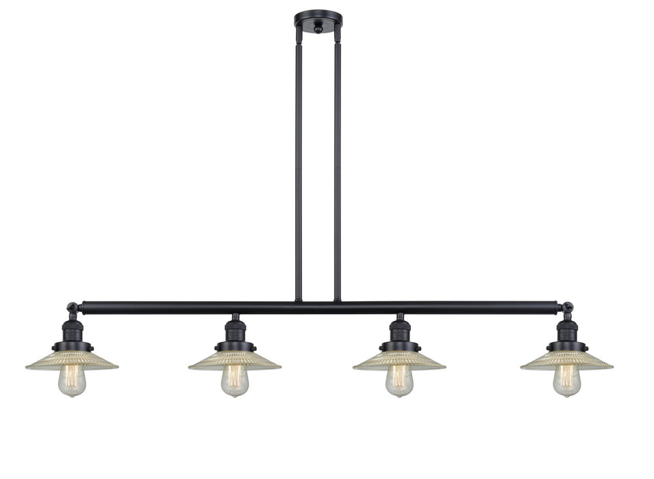 Innovations - 214-BK-G2 - Four Light Island Pendant - Franklin Restoration - Matte Black