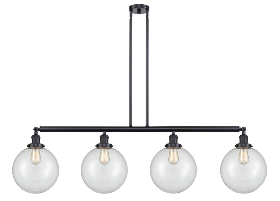 Innovations - 214-BK-G202-10-LED - LED Island Pendant - Franklin Restoration - Matte Black