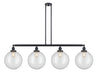 Innovations - 214-BK-G202-12 - Four Light Island Pendant - Franklin Restoration - Matte Black