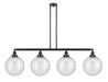 Innovations - 214-BK-G204-12 - Four Light Island Pendant - Franklin Restoration - Matte Black