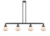 Innovations - 214-BK-G321 - Four Light Island Pendant - Franklin Restoration - Matte Black