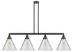 Innovations - 214-BK-G42-L - Four Light Island Pendant - Franklin Restoration - Matte Black